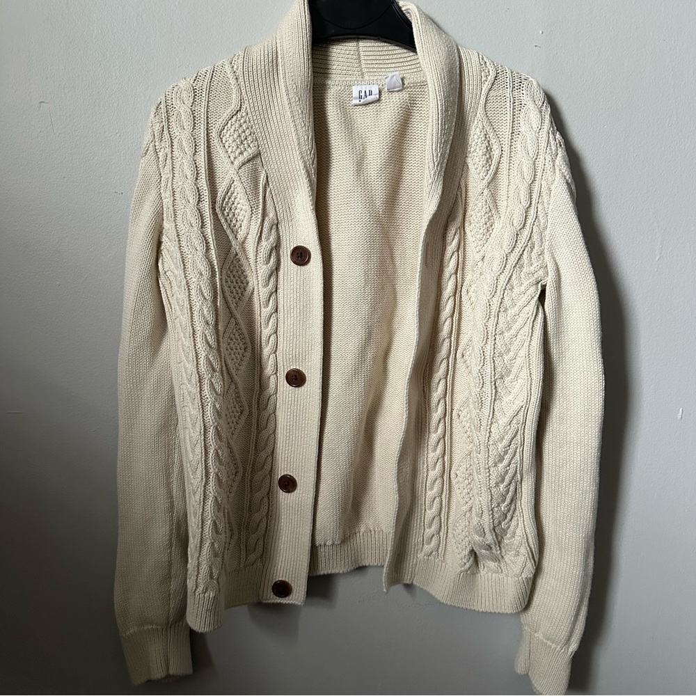 Cable Knit Cream Sweater